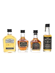 Jack Daniel's Gentleman Jack, Old No.7 & Single Barrel Old Time Tennessee Whiskey 4 x 5cl