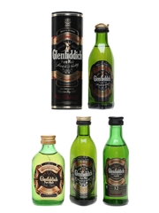 Glenfiddich Pure Malt 8 Year Old & 12 Year Old 4 x 4.68cl-5cl