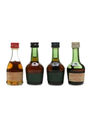 Bisquit Dubouche 3 Star, VSOP, Extra Vieille & Napoleon Bottled 1960s-1970s 4 x 3cl / 40%