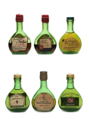 Assorted Armagnac Bottled 1950s-1960s - Chabot, Larressingle, Montesquiou, Malliac, Maravat 6 x 2.9cl-3cl