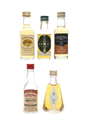 Glenallachie, Glen Ord, Highland Park, Inchgower & Oban 8 Year Old & 12 Year Old 5 x 5cl
