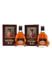 Hennessy XO Bottled 1980s 2 x 5cl / 40%