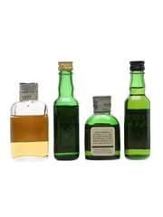 Antiquary, Archer's, Buchanan's & Queen Anne Bottled 1960s-1970s 4 x 3.7cl-4.7cl