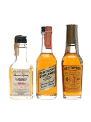 Bourbon Supreme, Kentucky Gentleman & Old Taylor Bottled 1950s-1960s 3 x 4.7cl