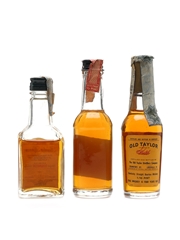 Bourbon Supreme, Kentucky Gentleman & Old Taylor Bottled 1950s-1960s 3 x 4.7cl