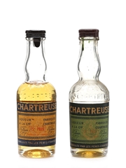 Charteuse Green & Yellow Bottled 1950s-1960s 2 x 3cl