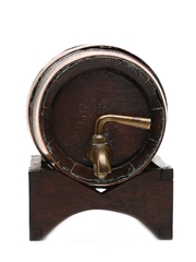 Barrel Dispenser Wood & Copper 16cm x 21cm