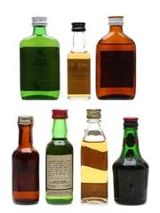 Assorted Whisky Black & White, Blair Athol, Haig, Imperial, J & B, Johnnie Walker, Vat 69 7 x 3cl-5cl / 40%