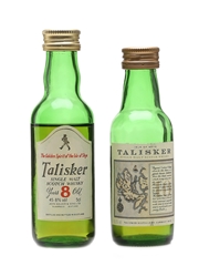 Talisker 8 & 10 Year Old Striding Man & Map Label 2 x 5cl / 45.8%