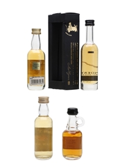 Breton & Welsh Whisky Penderyn, Swn Y Mor, Armorik, Jacques Fisselier 4 x 4cl-5cl