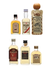 Assorted Whisky From Around The World Aberdeen Angus, Bond 7, The Breeder's Choice, Cyprus, Double W & DYC 6 x 4.7cl-5cl