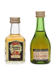 Aberlour 12 Year Old Bottled 1980s 4.5cl & 4.7cl