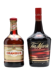 Tia Maria & Drambuie Bottled 1990s 1 Litre & 70cl