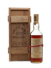 Macallan 1957 Handwritten Label