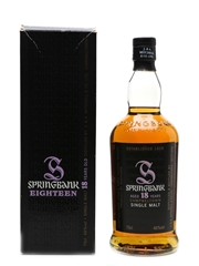 Springbank 18 Year Old  70cl / 46%