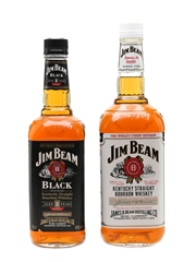 Jim Beam White Label & Black Label Bottled 2000s 70cl & 100cl