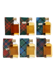Assorted Single Malt Whisky inc. Glenlivet 12yo 100 Proof 6 x Miniature