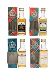 Assorted Single Malt Whisky Gordon & MacPhail 4 x Miniature