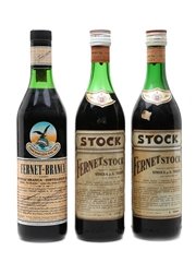 Fernet Branca & Stock Fernet Bottled 1960s & 1980s 3 x 75cl