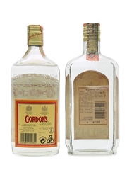 Gordon's & Stock Dry Gin Bottled 1990s 2 x 70cl / 40%