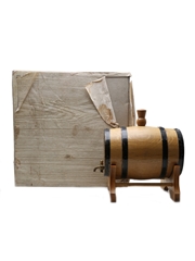 Barrel Dispenser Wood & Copper 21cm x 17cm x 17.5cm