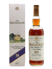 Macallan 1977 18 Year Old Bottled 1996 - Duty Free 75cl / 43%
