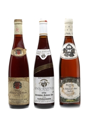 Haffner 1979 TBA, Muller 1988 Auslese & 1975 Niederthaler Hof Beerenuauslese Ortega 3 x 70-75cl