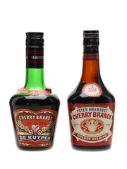 De Kuyper & Peter Heering Cherry Brandy Bottled 1970s & 1980s 2 x 35cl