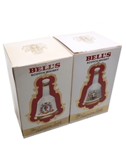 Bell's Ceramic Decanters Royal Wedding 1986 & 60th Birthday 2 x 75cl / 43%