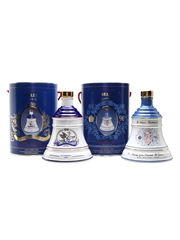 Bell's Ceramic Decanters Princess Eugenie & 90th Birthday 2 x 75cl / 43%