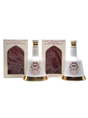 Bell's Ceramic Decanters Prince Henry Of Wales 1984 2 x 50cl / 40%