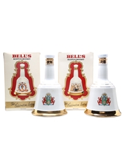Bell's Ceramic Decanters The Royal Wedding & 60th Birthday 2 x 75cl / 43%