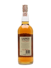 Langs Supreme 5 Year Old Bottled 1980s - Stock 100cl / 40%
