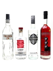 Assorted Vodka Plain & Flavoured 2 x 70cl & 2 x 75cl