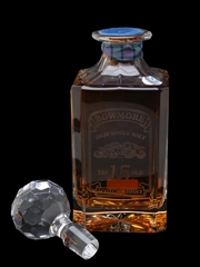 Bowmore 15 Year Old Bottled 1980s - Glencairn Crystal Decanter 75cl