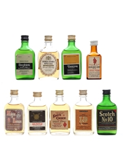 Assorted Scotch Whisky Bottled 1960s-1970s 9 x 3.2cl-4cl