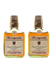 Bisquit 3 Star Bottled 1950s-1960s - Wax & Vitale 2 x 10cl / 40%
