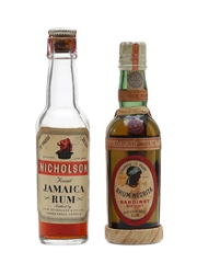 Bardinet Negrita Old Nick Rum & Nicolson Finest Jamaica Rum Bottled 1960s 2 x 5cl