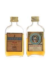 Gilbey's Governor General Bottled 1960s 2 x 5cl