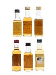 Assorted Single Malt Scotch Whisky Benriach, Glen Rothes, MacPhail's, Tamnavulin, Singleton Of Auchroisk & Strathisla 6 x 5cl
