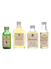 Dewar's Ancestor & White Label Bottled 1970s-1980s 4 x 5cl
