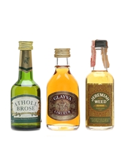 Atholl Brose, Glayva & Jeremiah Weed Whisky Liqueur 3 x 5cl