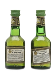 Mrs McGillvray's Scotch Apple Liqueur Bottled 1980s 2 x 5cl / 25%