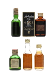 Assorted Scotch Whiskies Ambassador, Ballantine's, Buchanan's, Teacher's & Queen Elizabeth 5 x 3cl-5cl / 40%