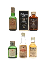 Assorted Scotch Whiskies Ambassador, Ballantine's, Buchanan's, Teacher's & Queen Elizabeth 5 x 3cl-5cl / 40%