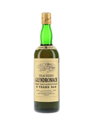 Glendronach 8 Year Old Bottled 1970s - Wm Teacher's 75cl / 43%