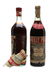 Gancia & Noilly Prat Bottled 1950s 2 x 100cl