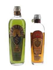 Fiammaverde Autentico Centerbe & Maristi Hermite Gran Cordiale Bottled 1950s 50cl & 75cl