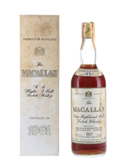 Macallan 1961 Campbell, Hope & King