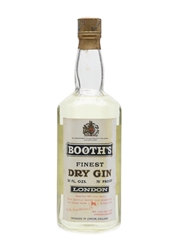 Booth's Finest Dry Gin Bottled 1960s 75.7cl / 40%
